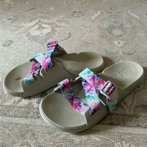 Chaco Multicolor Tie-Dye Sandals